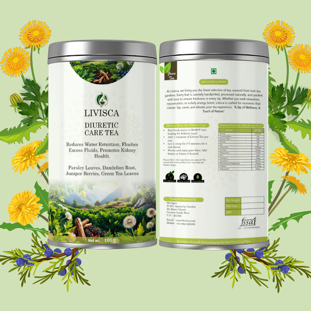 Livisca Diuretic Tea – Natural Relief for Water Retention & Bloating