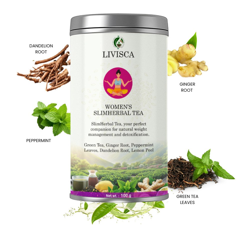 Women’s SlimHerbal Tea by Livisca: A Natural Way to Boost Metabolism, Detox, and Embrace Inner Wellness