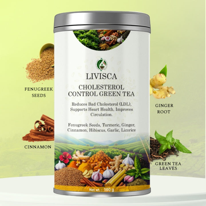 LIVISCA cholesterol control green tea 