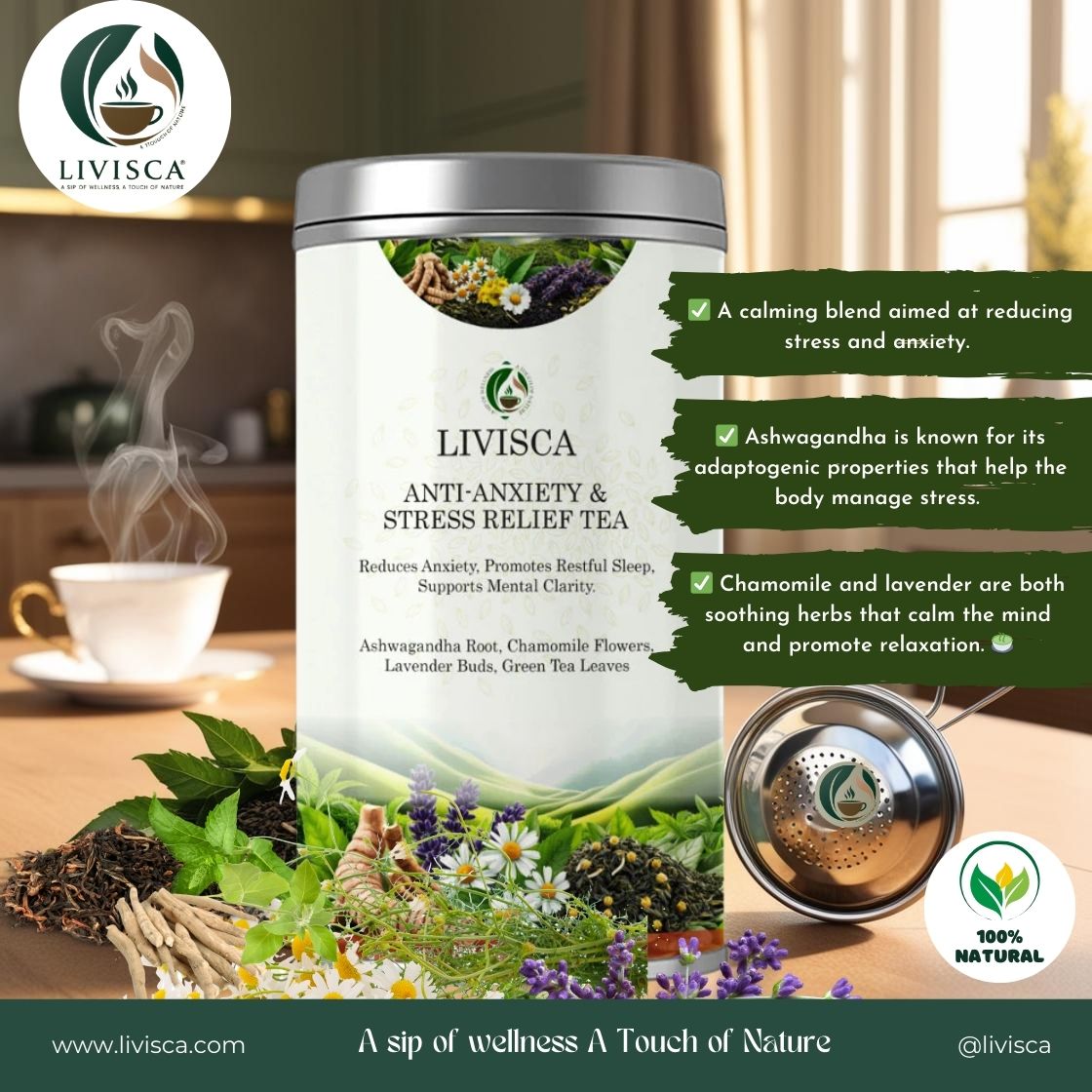 Anti-Anxiety & Stress Relief Tea