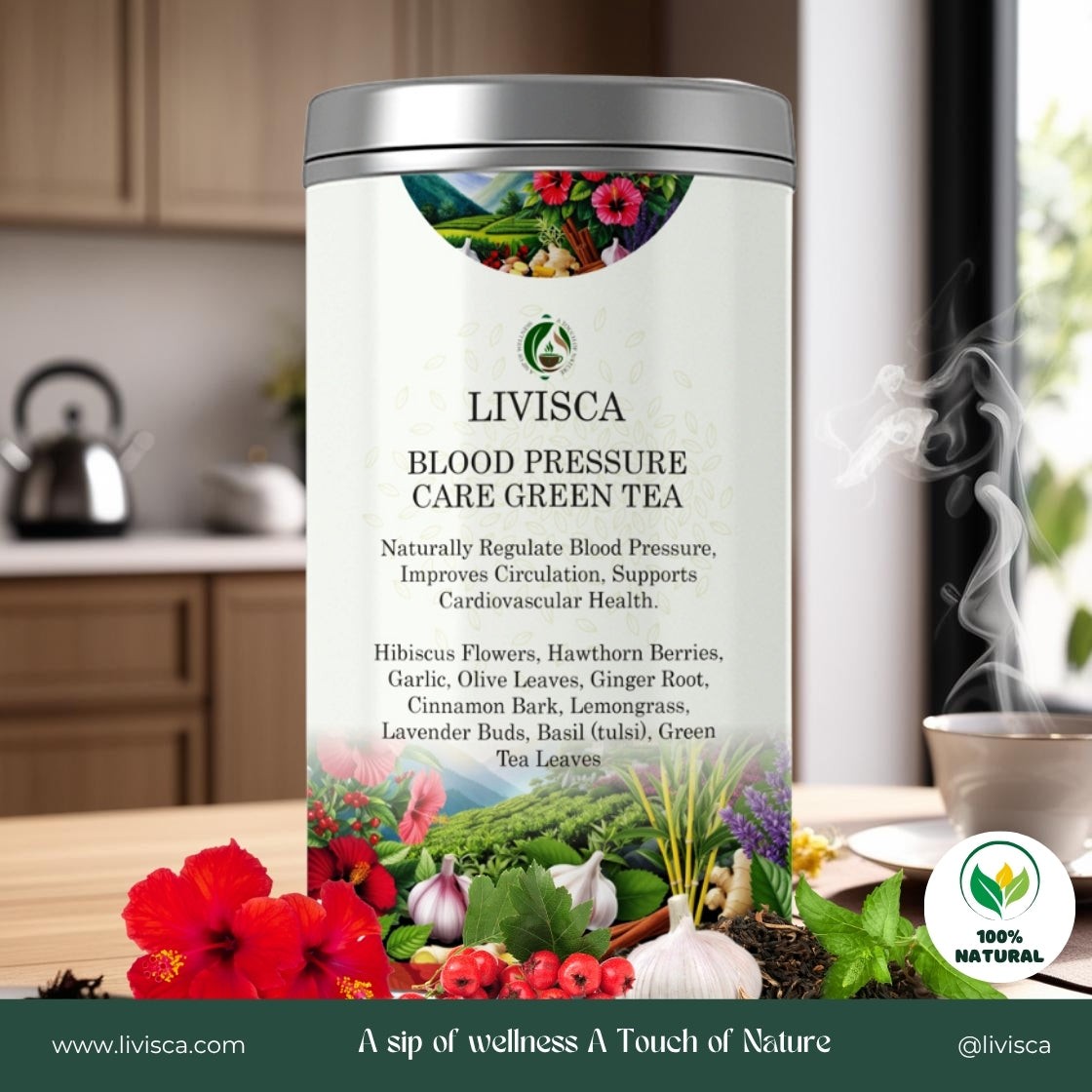 LIVISCA blood pressure care green tea 