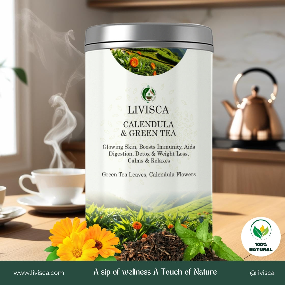 LIVISCA Calendula & Green Tea 