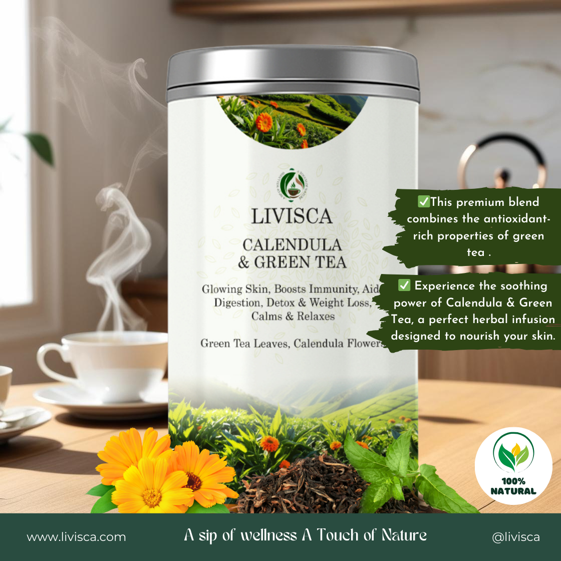Calendula & Green Tea