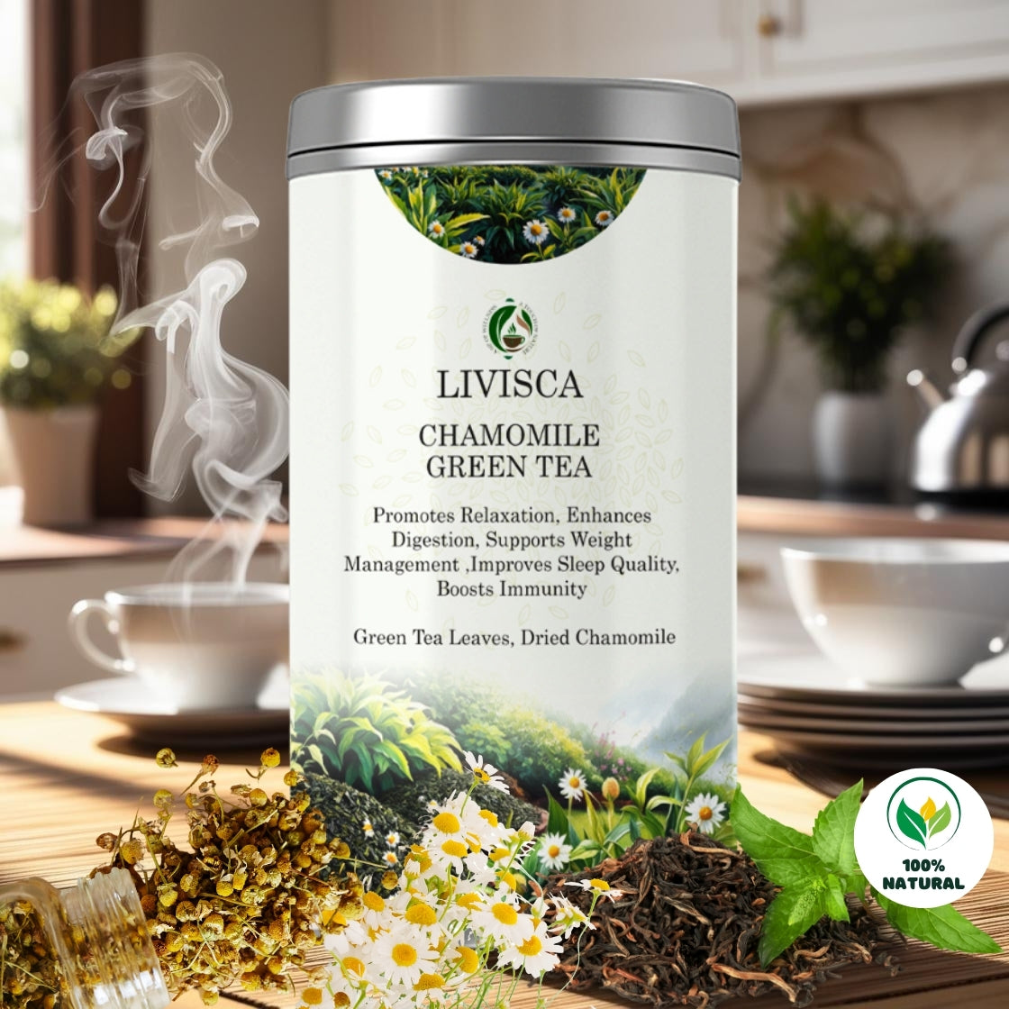 LIVISCA Chamomile Green Tea 