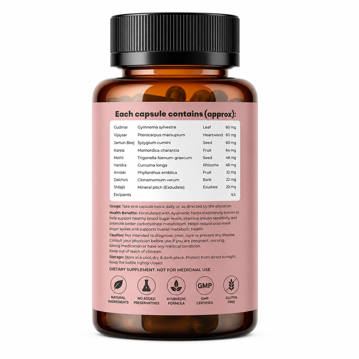 Diacontrol Supplement – Improved Formula (60 Veg Capsules)