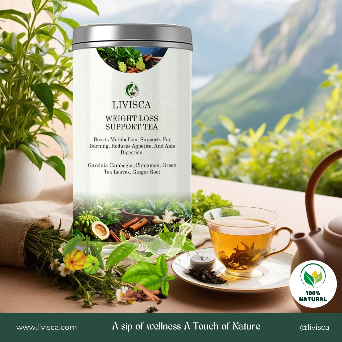 LIVISCA weight loss support tea 