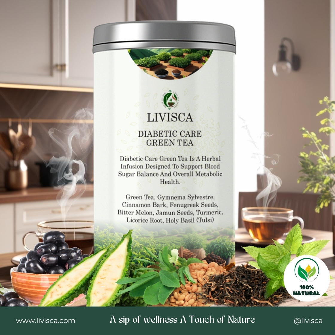 LIVISCA Diabetic Care Green Tea 