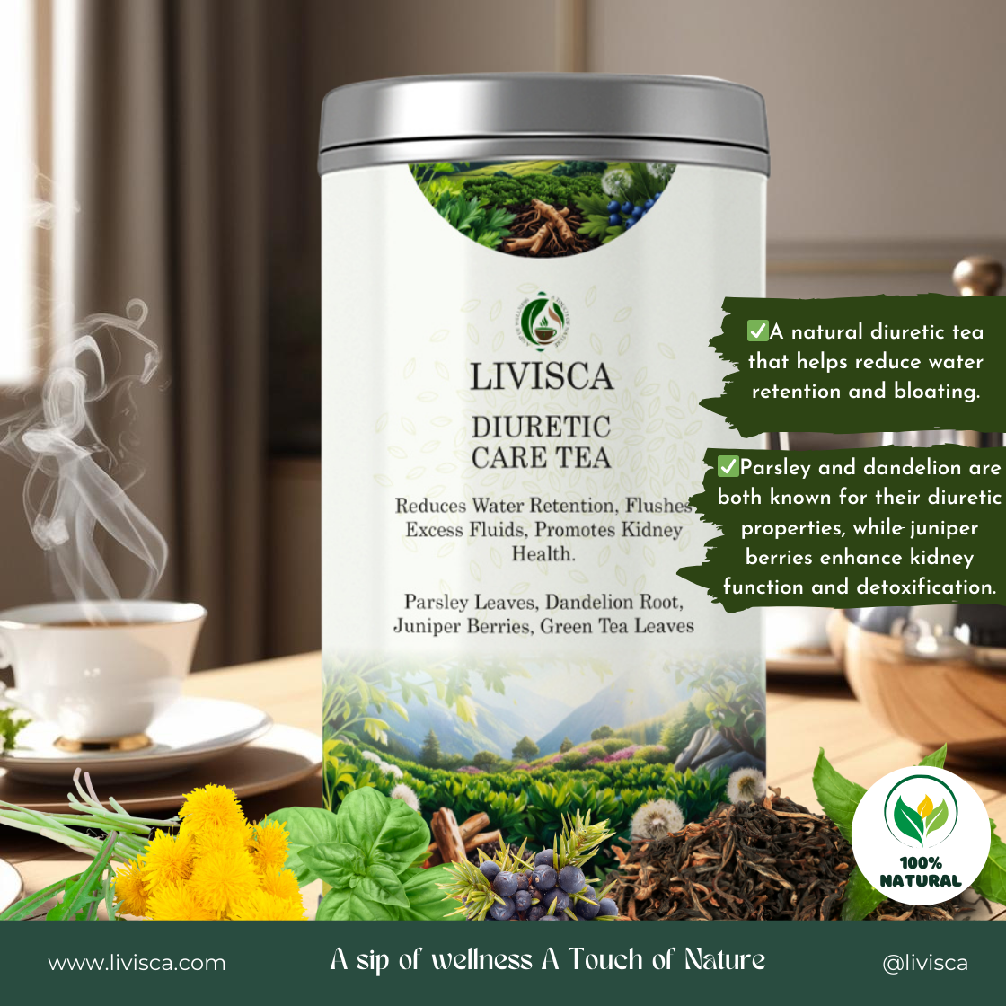 Diuretic Tea (for Water Retention)