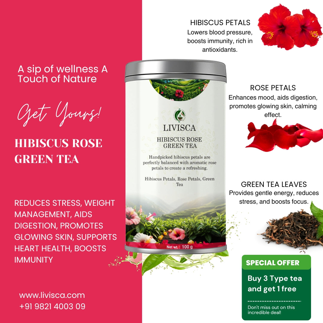 Hibiscus Tea Leaves with Rose