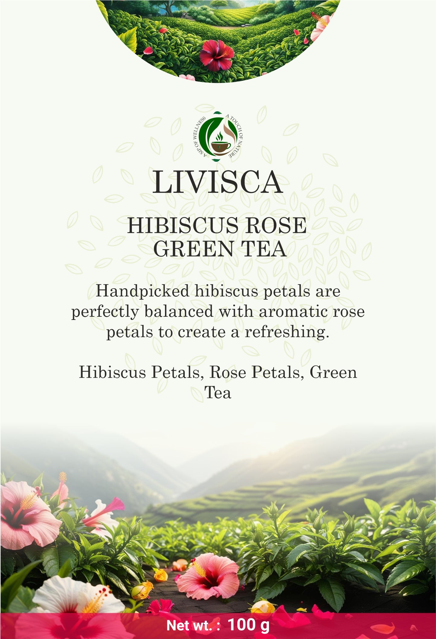 Hibiscus Tea Leaves with Rose