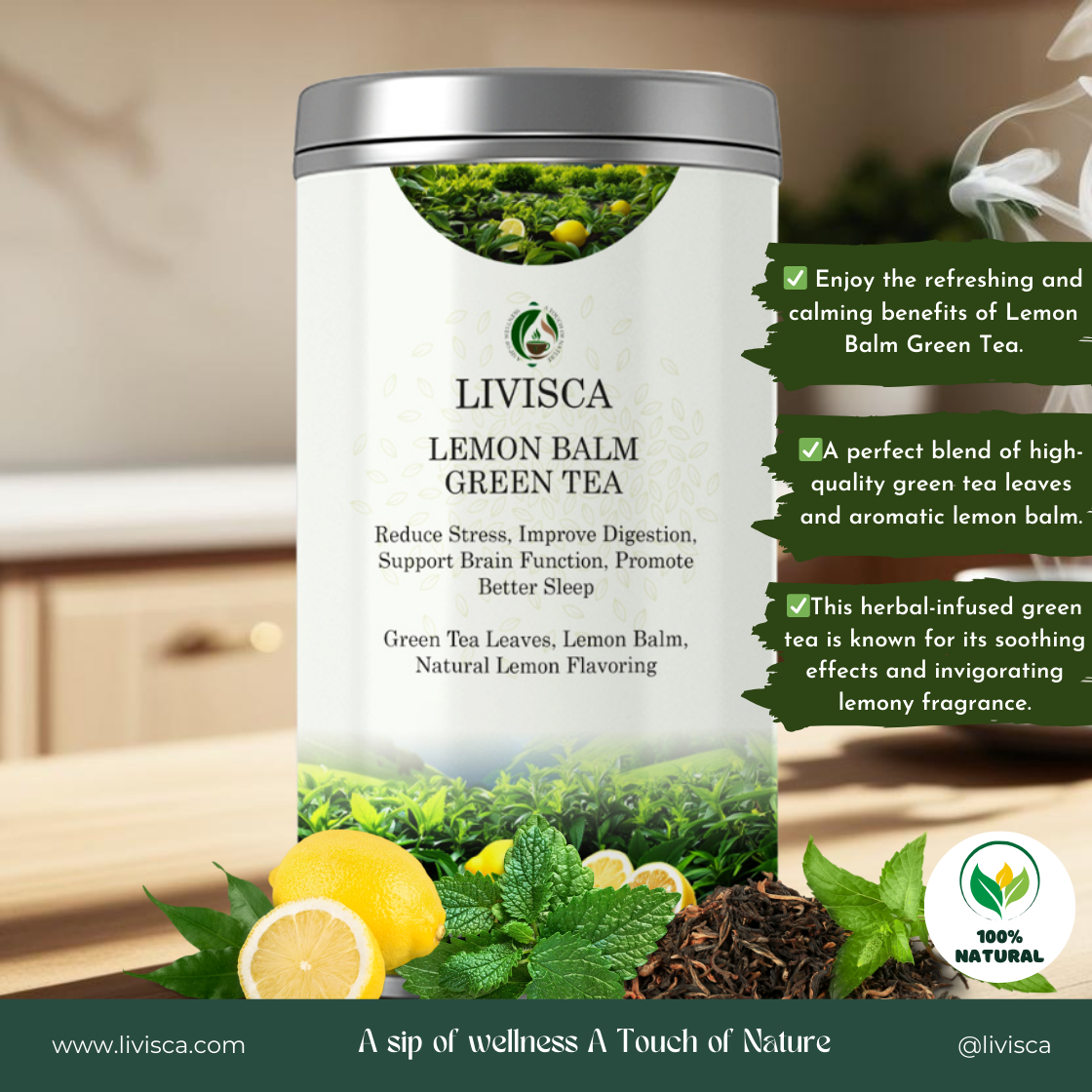 Lemon Balm Green Tea