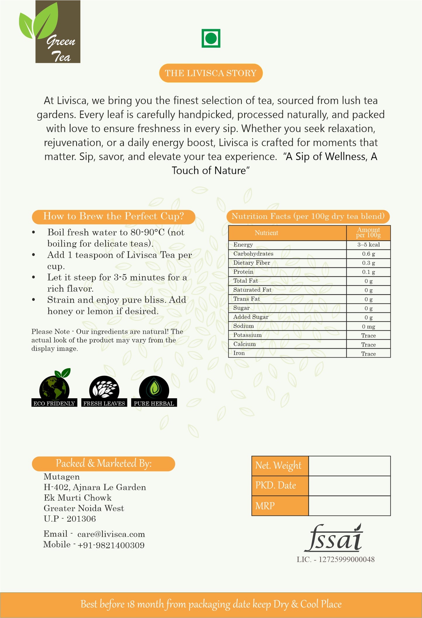 Liver Cleanse Green Tea