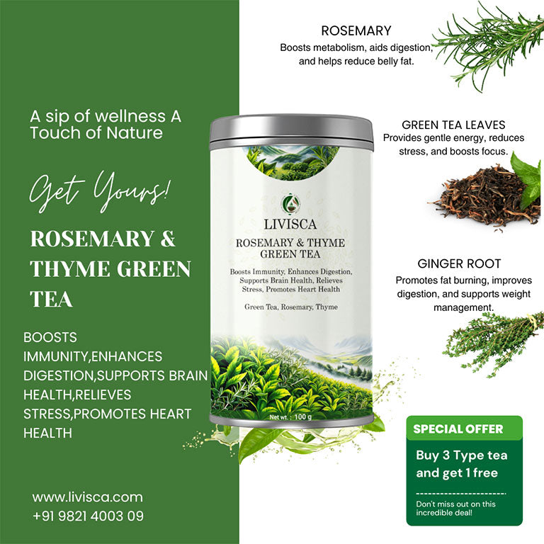LIVISCA Rosemary & Thyme Green Tea 