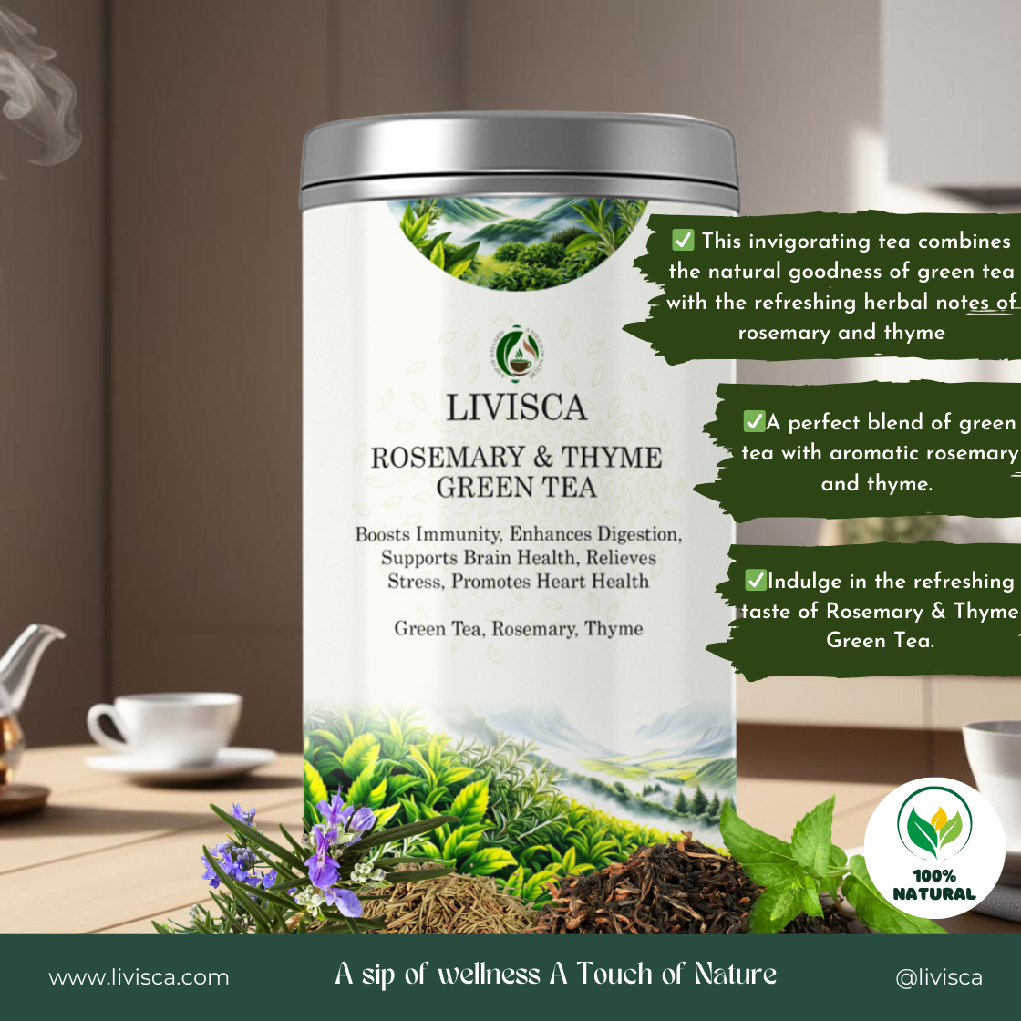 Rosemary & Thyme Green Tea
