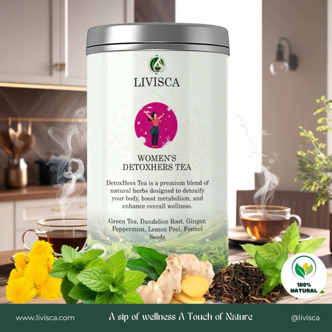 LIVISCA Women's Detoxers Tea 