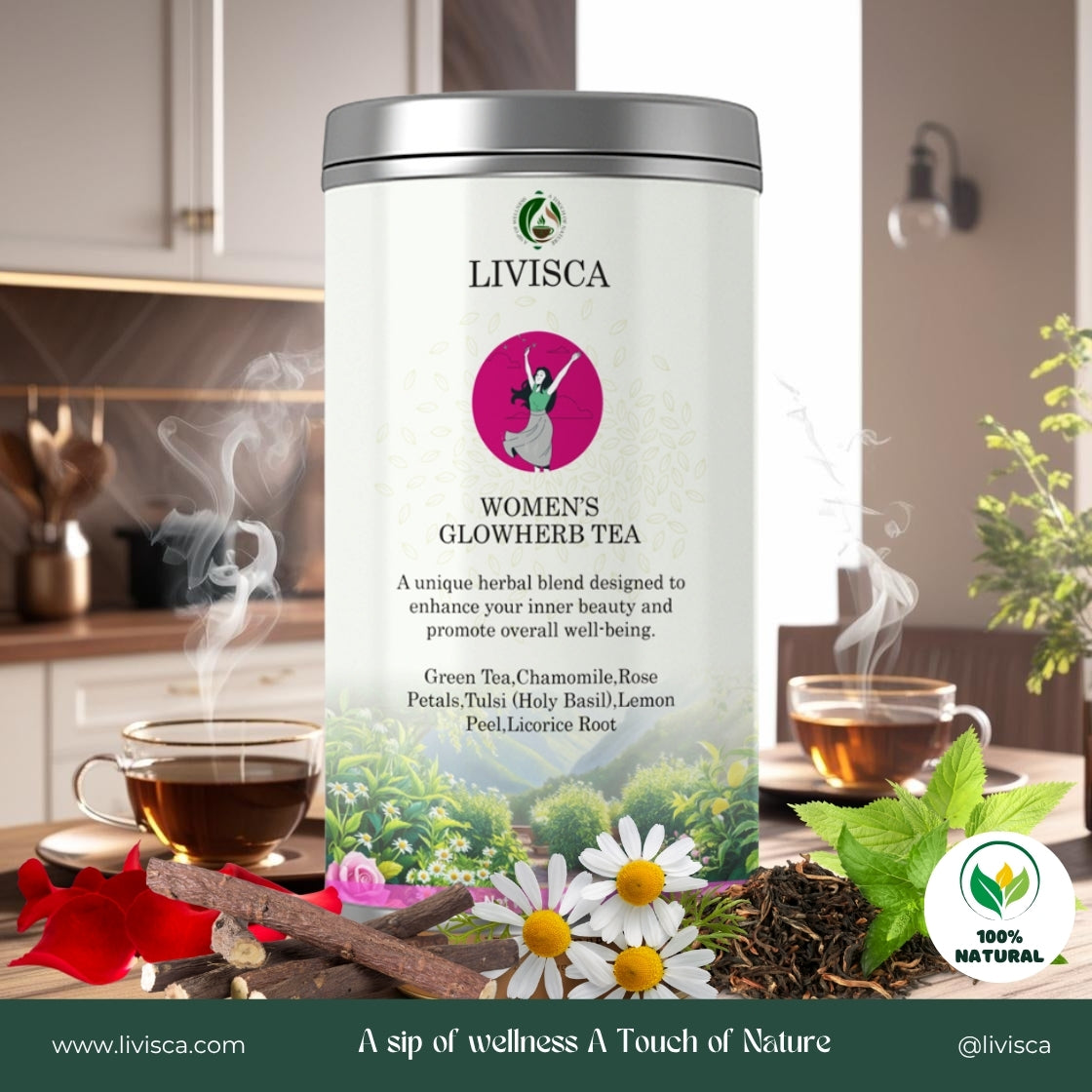 LIVISCA Women's Slim Herbal Tea 