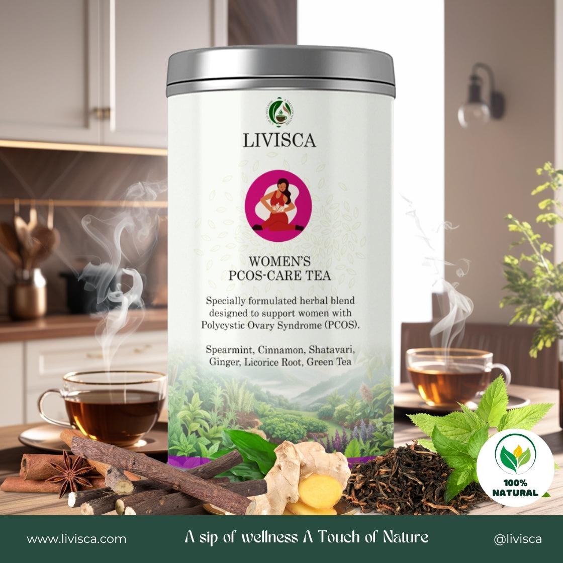 LIVISCA Women's PCOS-Care Tea 