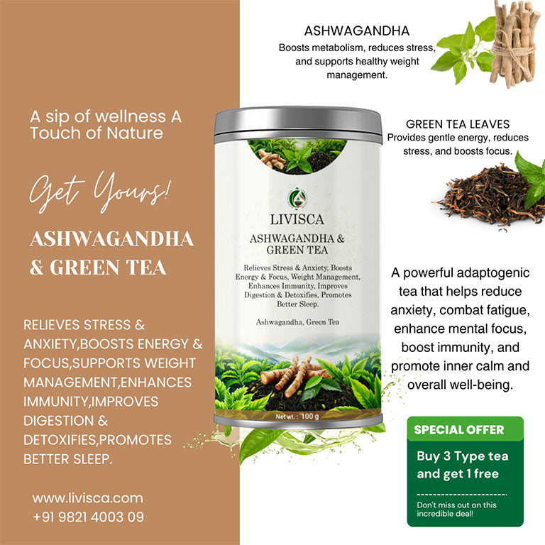 LIVISCA Ashwagandha & Green Tea 