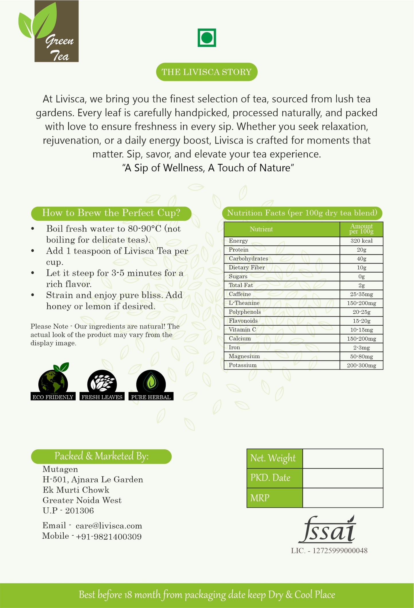 Passionflower Green Tea