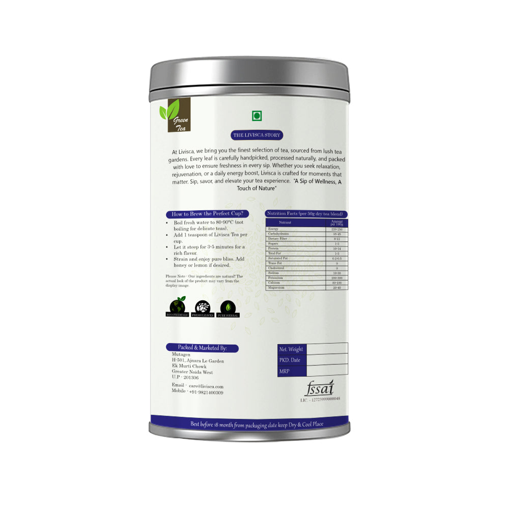 LIVISCA Butterfly Pea Flower Green Tea 