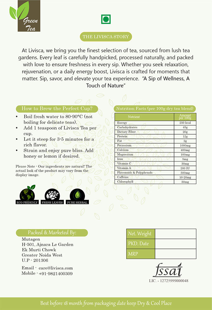 LIVISCA Diuretic Care Tea 