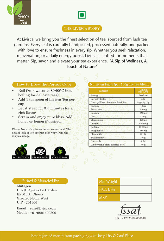 LIVISCA Immunity Booster Tea