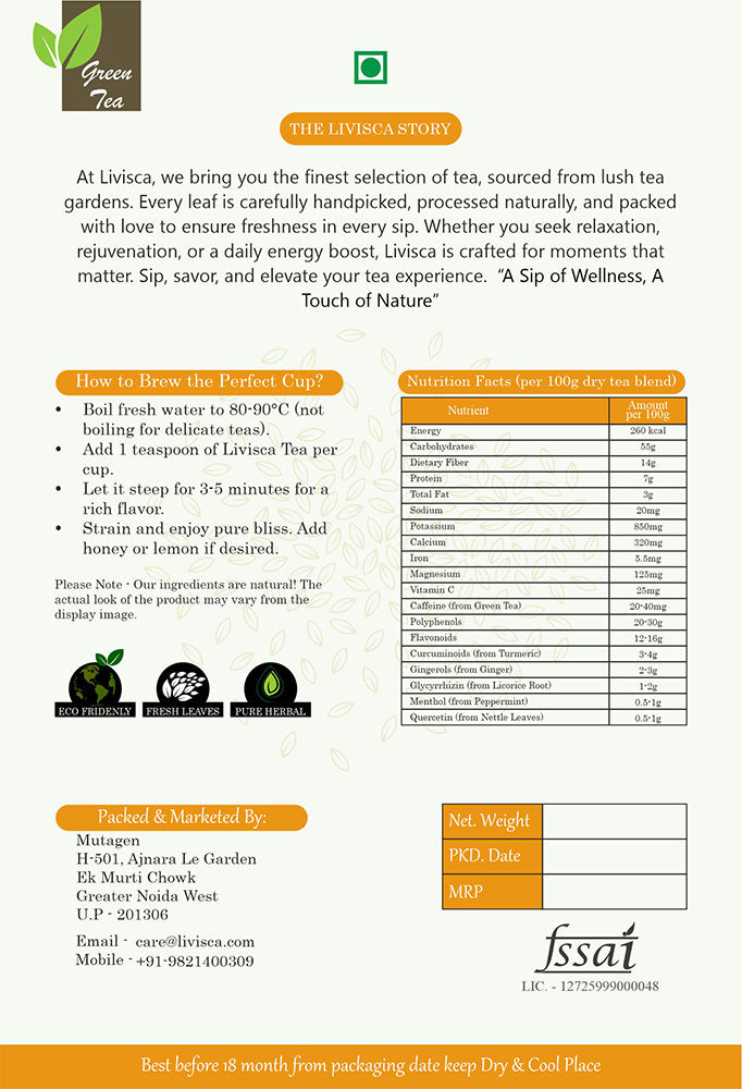 LIVISCA Anti-Allergy Green Tea 
