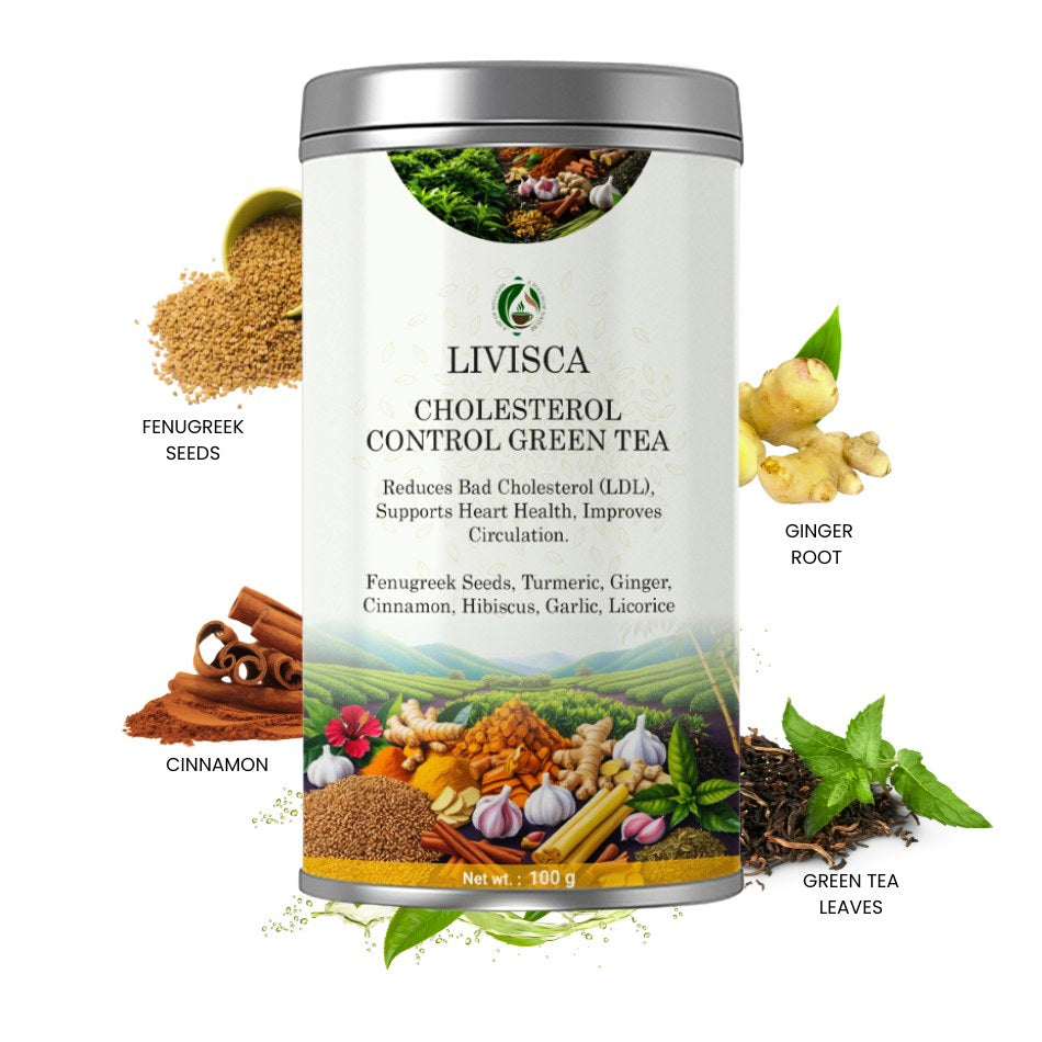 LIVISCA cholesterol control green tea 
