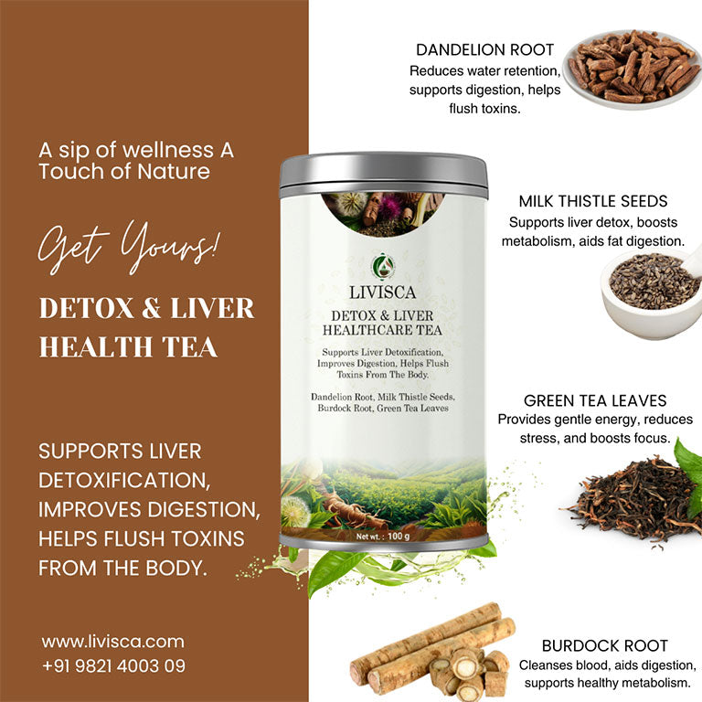 LIVISCA detox and liver healthcare tea 