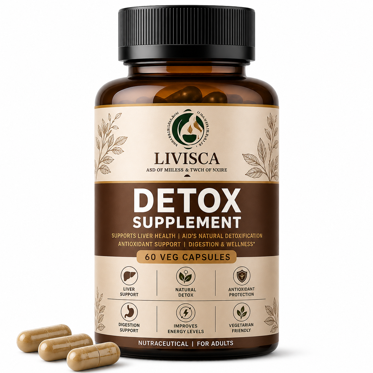 Detox Supplement – Liver Health & Natural Detox Support | 60 Veg Capsules