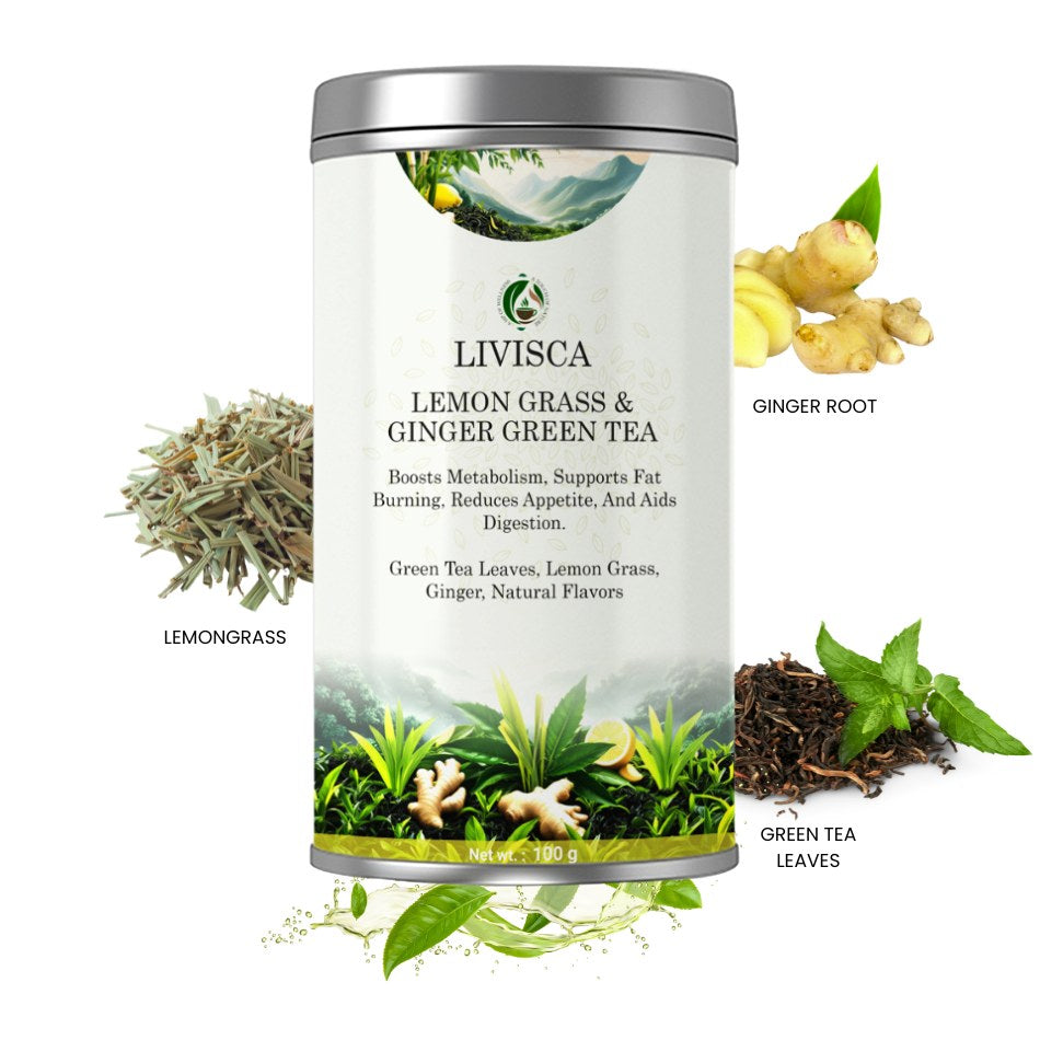LIVISCA lemon grass & ginger green tea 