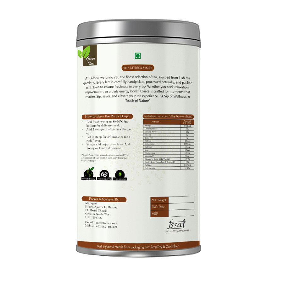 LIVISCA detox and liver healthcare tea 