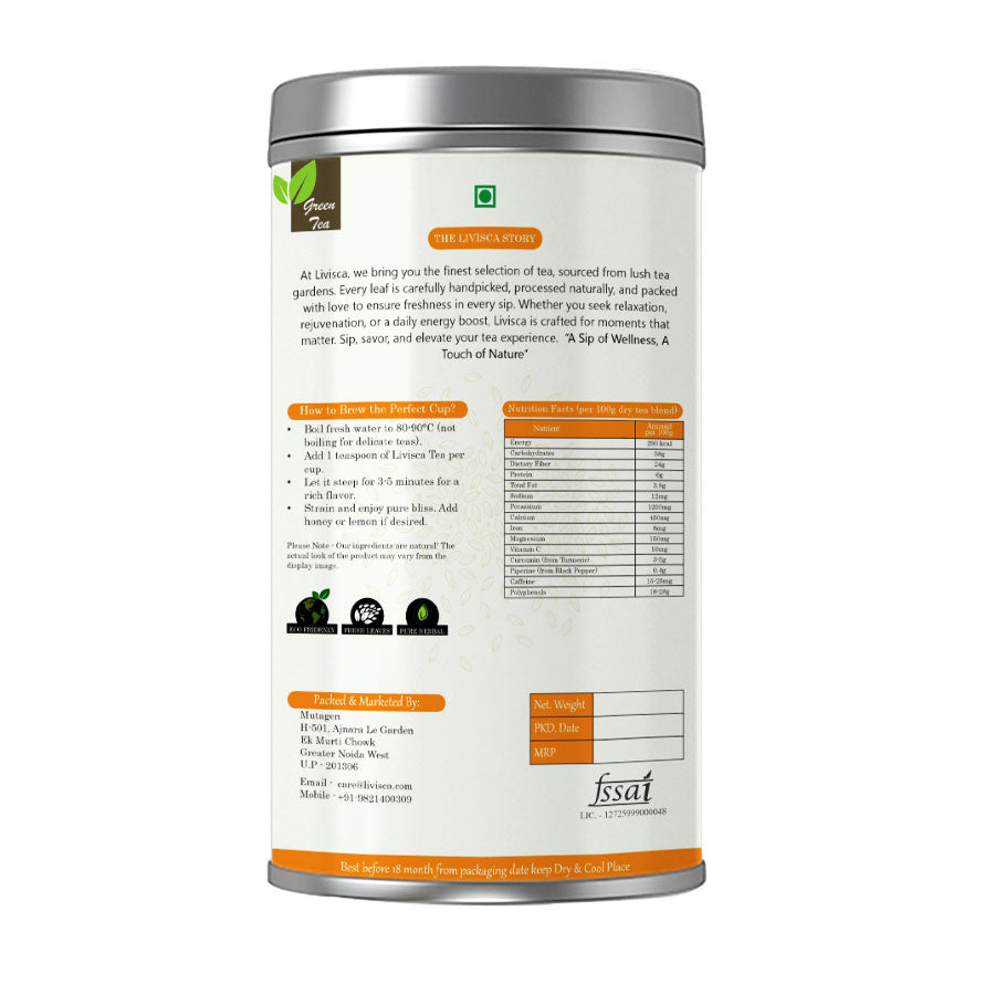 LIVISCA anti-inflammatory and joint pain relief tea 