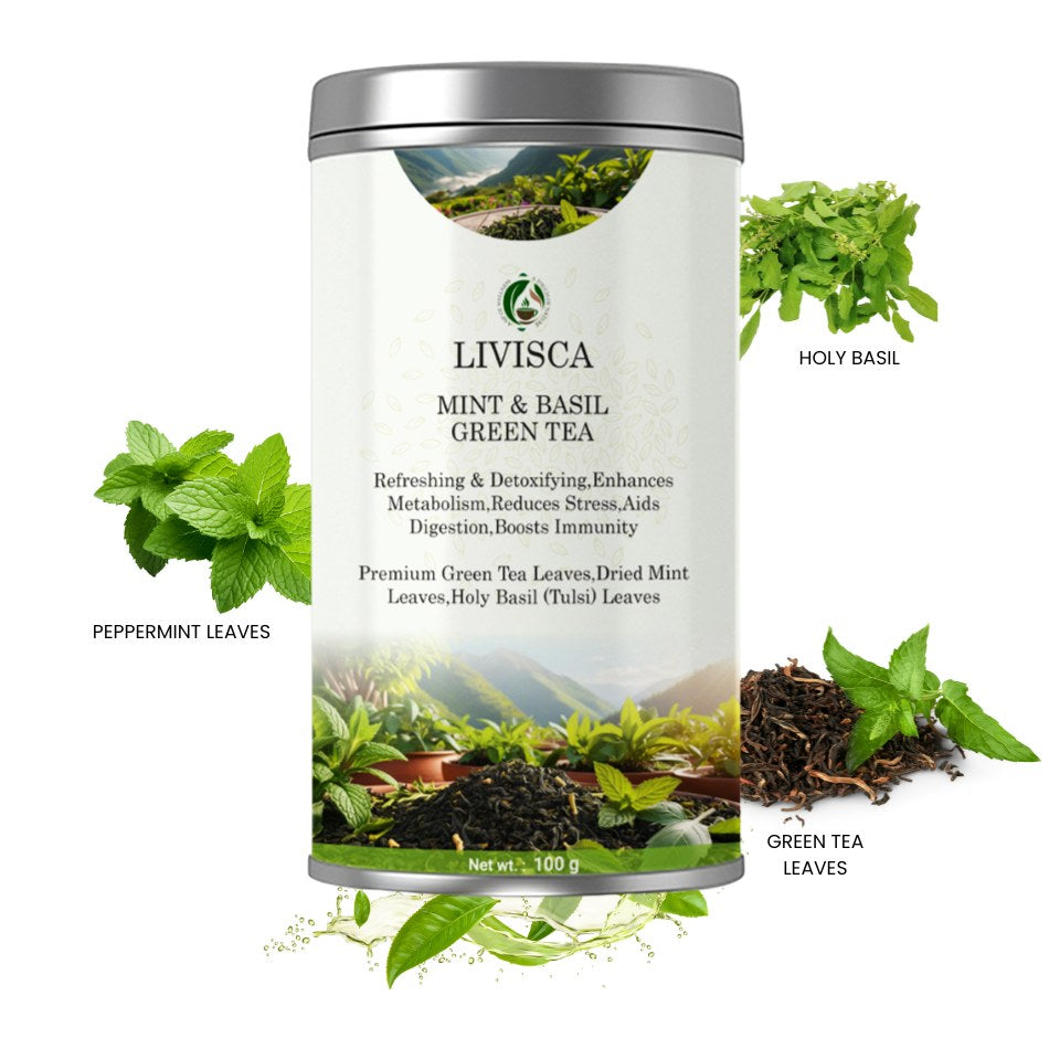 LIVISCA Mint & Basil Green Tea 